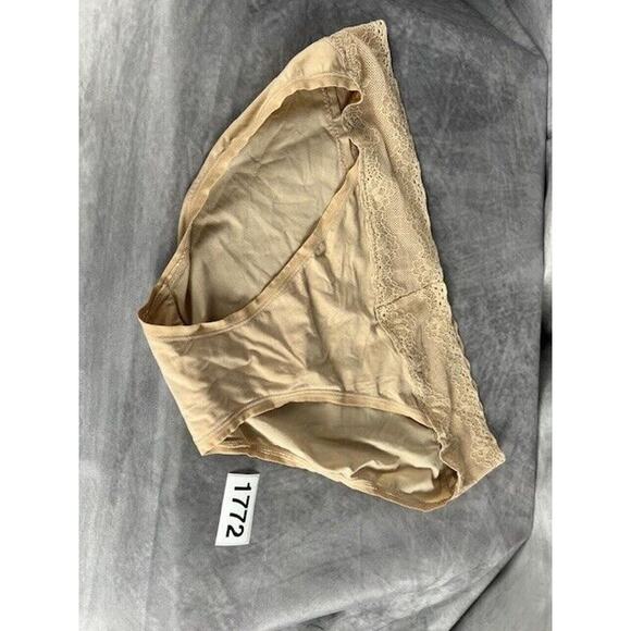 Natori One Size Bliss Perfection V-kini Panty 756092 Beige - Picture 1 of 3